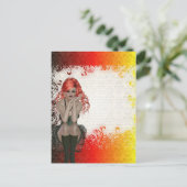 赤毛のゴシック娘 ポストカード (スタンド正面)