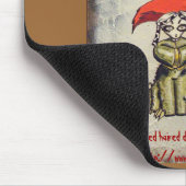 赤毛のディーノの女の子のマウスパッド マウスパッド (コーナー)