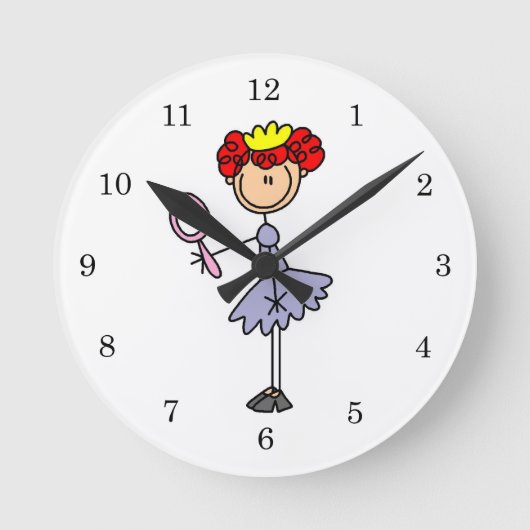 赤毛のプリンセス ラウンド壁時計 (正面)