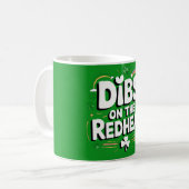赤毛の人の指名権 Funny St Patrick's Day コーヒーマグカップ (正面左)