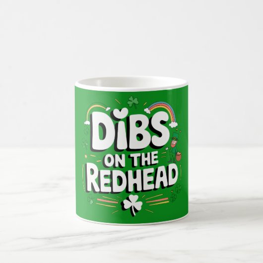 赤毛の人の指名権 Funny St Patrick's Day コーヒーマグカップ (中央)
