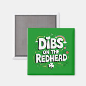 赤毛の人の指名権 Funny St Patrick's Day マグネット (正面/裏面)