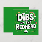 赤毛の人の指名権 Funny St Patrick's Day 招待状 (正面/裏面)