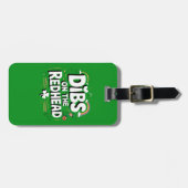 赤毛の人の指名 Funny St Patrick's Day ラゲッジタグ (正面横)