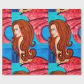 赤毛の人魚の包装紙 ラッピングペーパー (フラット)