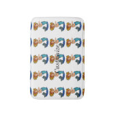 赤毛の人魚サンダー_コーブ バスマット (正面縦)