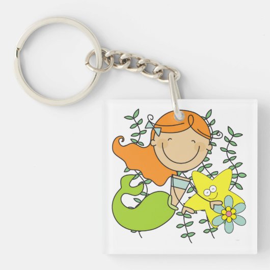 赤毛の人魚 キーホルダー (正面)