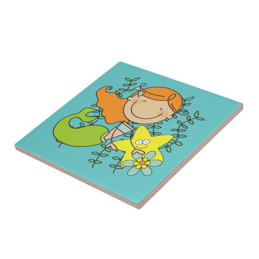 赤毛の人魚 タイル (側面)