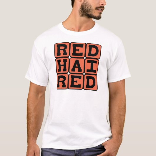 赤毛の人、ショウガ色の赤毛 Tシャツ (正面)