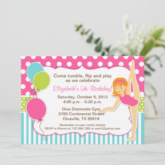 赤毛の体操少女 招待状 (スタンド正面)