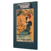 赤毛の女性は気球の鳥ポスターを待ちます クリップボード (左)