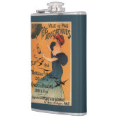 赤毛の女性は気球の鳥ポスターを待ちます フラスク (左)