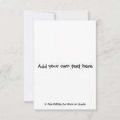 赤毛の女性は50歳に変わり、抗議感謝してい者はできる サンキューカード (裏面)