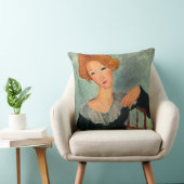 赤毛の女性, 1917 by Amedeo Modigliani クッション (椅子)