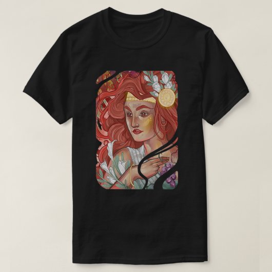 赤毛の女神ディヴァ Tシャツ (デザイン正面)