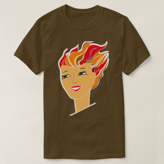 赤毛の少女 Tシャツ (デザイン正面)