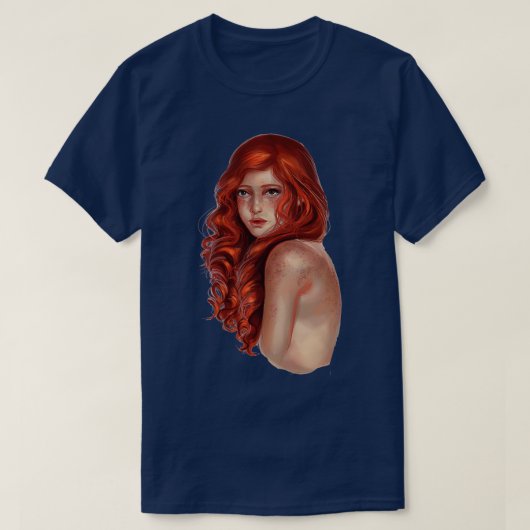 赤毛の少女 Tシャツ (デザイン正面)