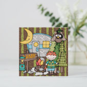 赤毛の少年キャンプ誕生日招待状 招待状 (スタンド正面)