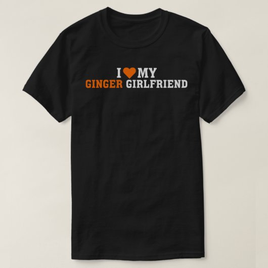 赤毛の彼女が大好き Tシャツ (デザイン正面)
