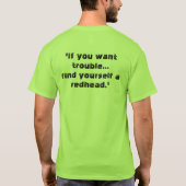 赤毛の悩み Tシャツ (裏面)