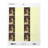 赤毛の流れるオフェリア ラベル (フルシート)