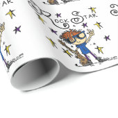 赤毛の男の子のロックスター ラッピングペーパー (ロールコーナー)