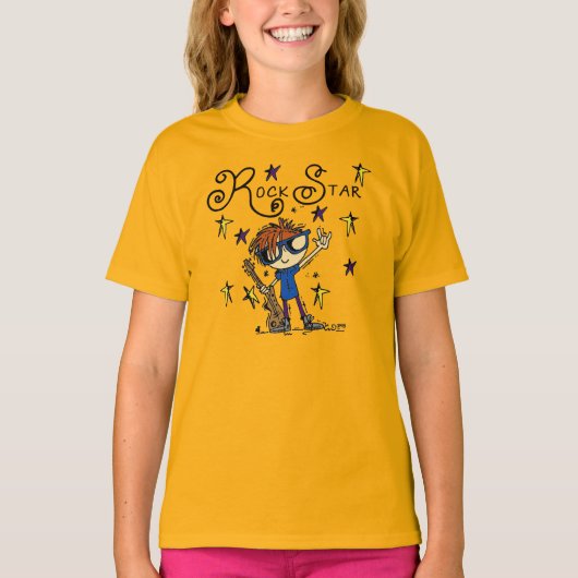 赤毛の男の子のロックスター Tシャツ (正面)