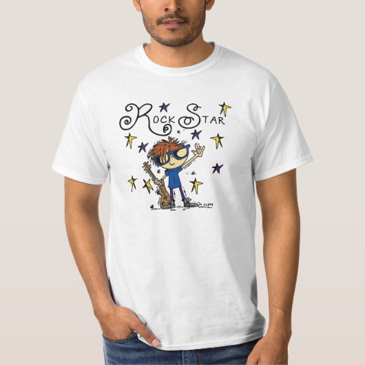 赤毛の男の子のロックスター Tシャツ (正面)