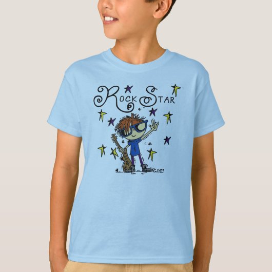 赤毛の男の子のロックスター Tシャツ (正面)