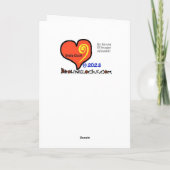 赤毛の男性ゴルファー用挨拶カード カード (裏面)