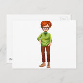 赤毛の男 ポストカード (正面/裏面)