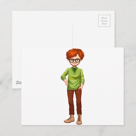 赤毛の男 ポストカード (正面/裏面)