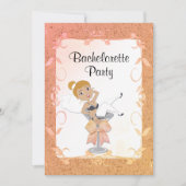 赤毛の花嫁の独身最後のパーティー招待状 招待状 (正面)