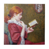 赤毛の若い女は読いい本だ タイル (正面)