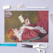 赤毛の若い女は読いい本だ 薄葉紙 (クラフト)