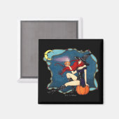 赤毛の魔女ハロウィーン マグネット (正面/裏面)