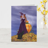 赤毛の魔女 カード (黄色い花)