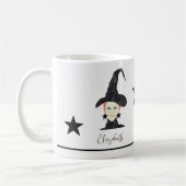 赤毛の魔女、緑の目、星黒 コーヒーマグカップ (左)