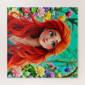 赤毛の鮮やかキャラクター ジグソーパズル (横)