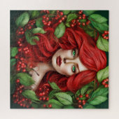 赤毛の鮮やか女性 ジグソーパズル (横)