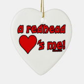 赤毛は私を愛します セラミックオーナメント (右)