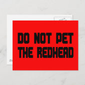 赤毛を撫でてはいけない ポストカード (正面/裏面)