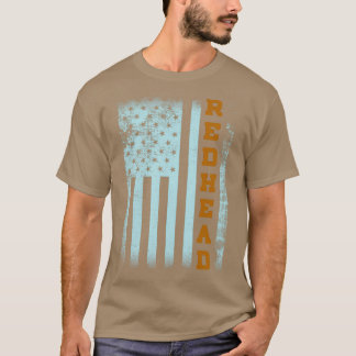 赤毛アメリカ国旗のヴィンテージ Tシャツ