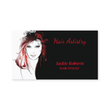 赤毛エレガントの女性美容師