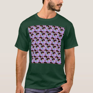 赤毛ガールパターン薄紫 Tシャツ