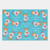 赤毛クリスマスバレリーナ ラッピングペーパーシート (正面2)