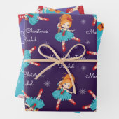 赤毛クリスマスバレリーナ ラッピングペーパーシート (インサイチュ)