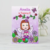 赤毛コーカサス妖精誕生日 招待状 (スタンド正面)