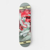 赤毛スケートボード付きマーメイド スケートボード (正面)