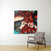 赤毛スチームパンク女性 タペストリー (インサイチュ(横))